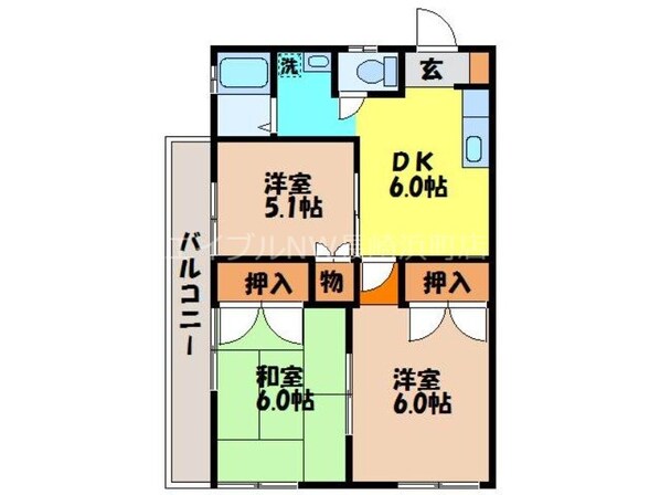 高田駅 徒歩17分 2階の物件間取画像